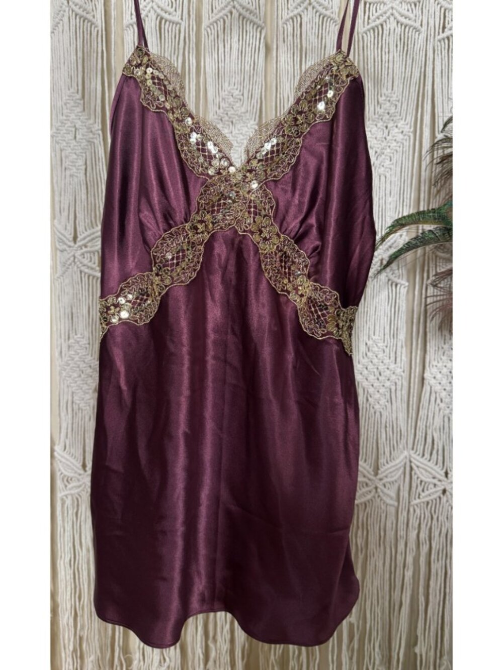Tank top / cami embellished Gold Sequins